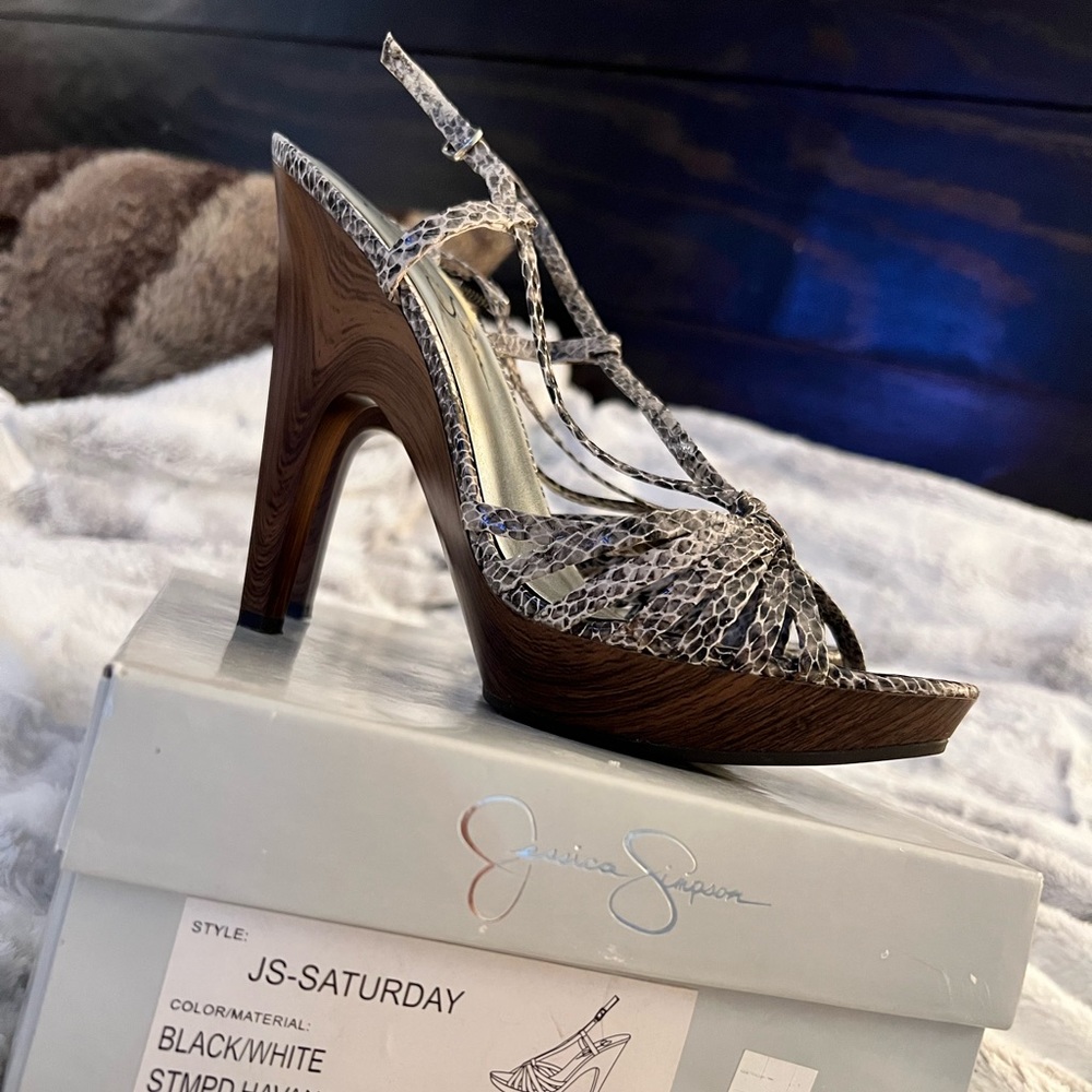 Snake Print Jessica Simpson Heels